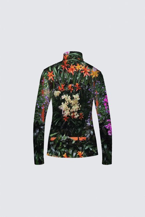 Jamie (Black Zipper) Top - Flowers Galore