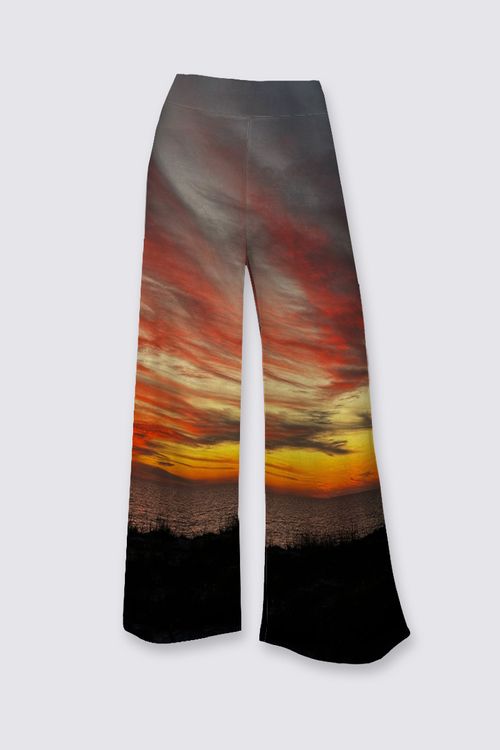 Carla Palazzo Pants - Sunset at Longboat Key