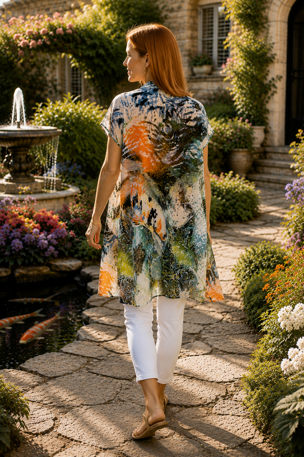 YK Kimono Wrap - Koi