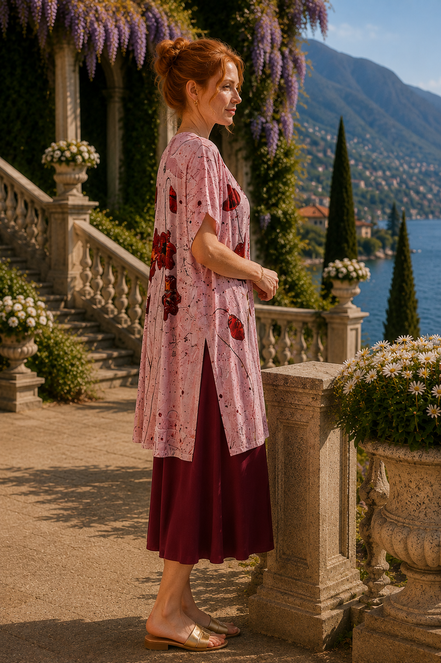 YK Kimono Wrap - Pink Poppi