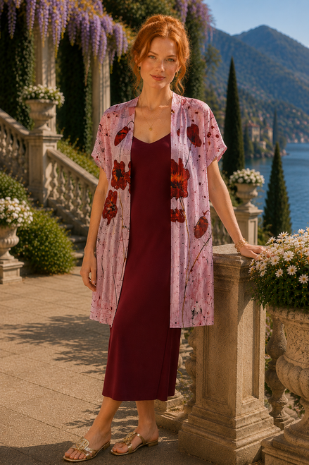 YK Kimono Wrap - Pink Poppi