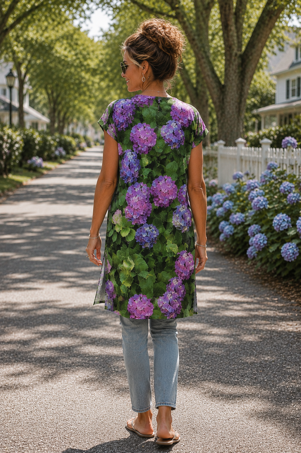 YK Kimono Wrap - Hydrangea Haven