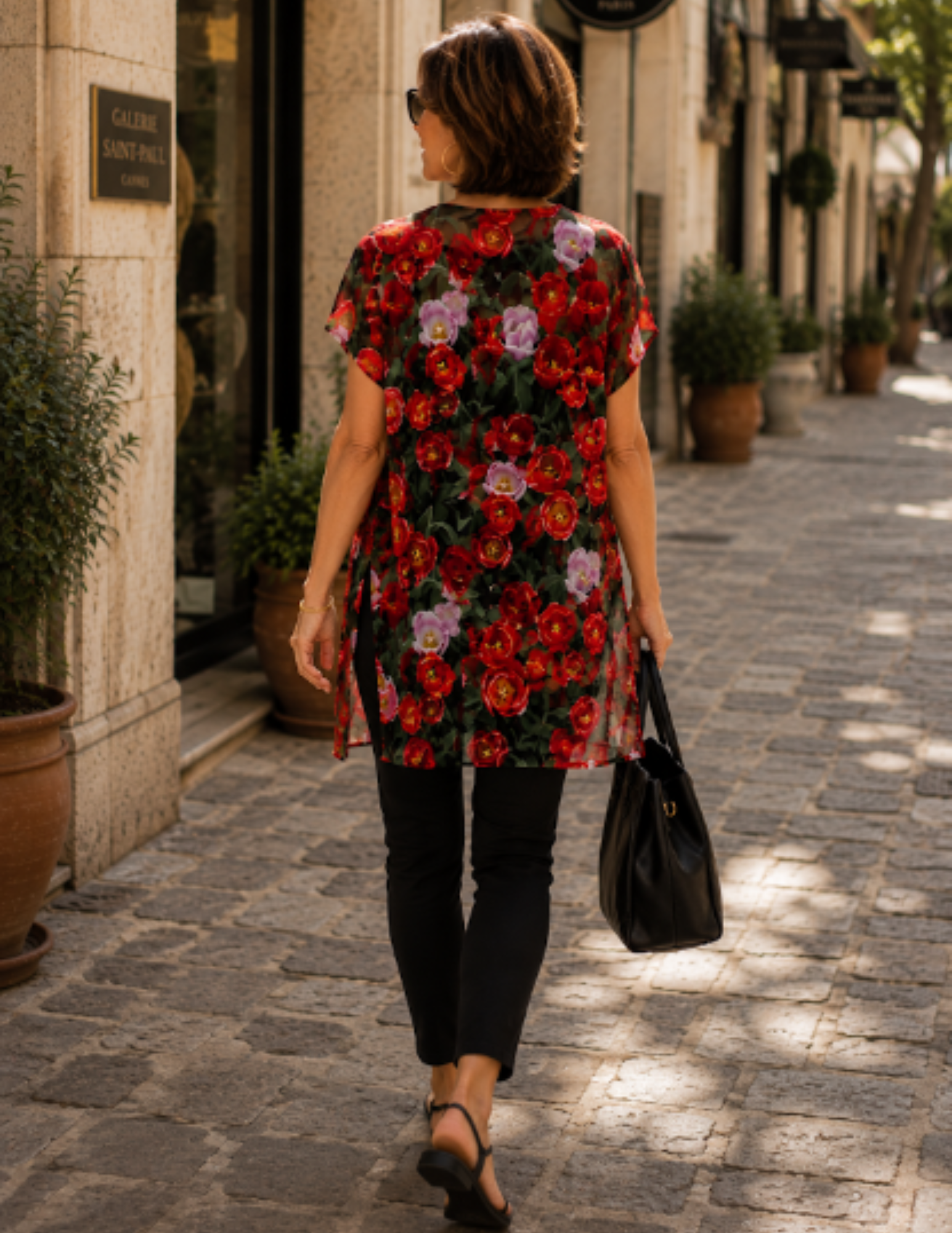 YK Kimono Wrap - Tulips