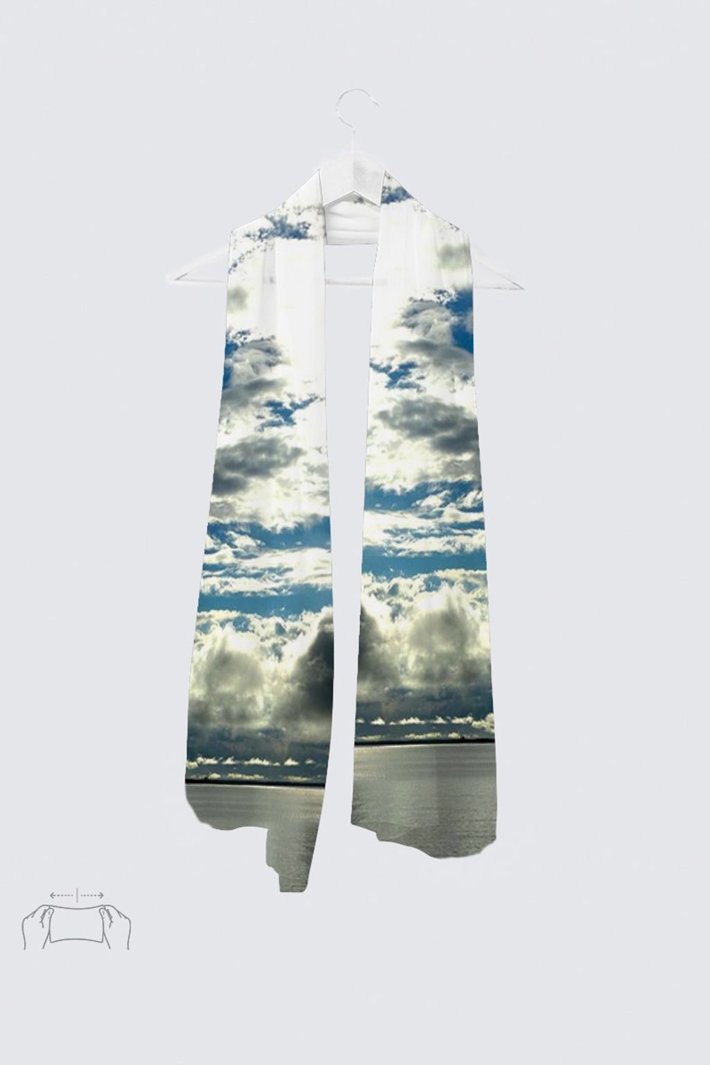 Bay Moon Vivienne In Knit Chiffon Scarf image 0