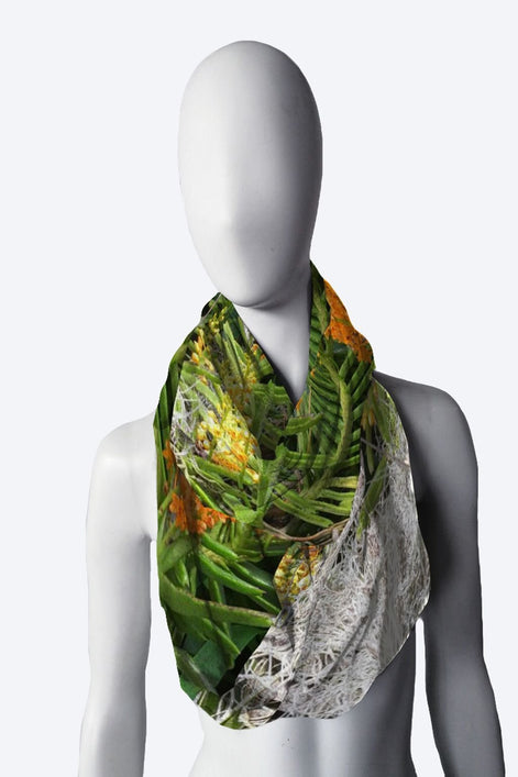 Luscious Tangerine Sweater Knit Nora Infinity Scarf image 0