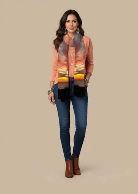 Vivienne Scarf - Sunset at Longboat Key