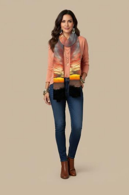 Vivienne Scarf - Sunset at Longboat Key