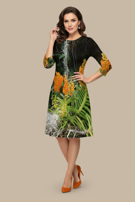 Luscious Tangerine Laura Flare Dress