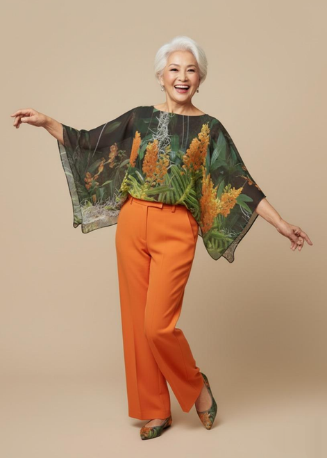 Scarlet Shawl - Luscious Tangerine