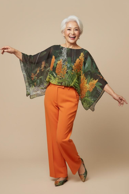 Scarlet Shawl - Luscious Tangerine