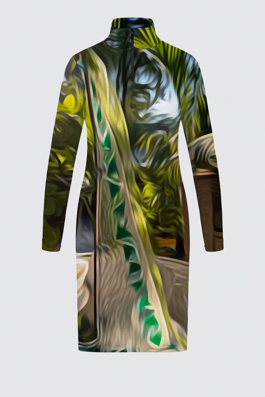 Whimsy Sail Victoire Black Zip-Up Sweater Knit Dress image 0